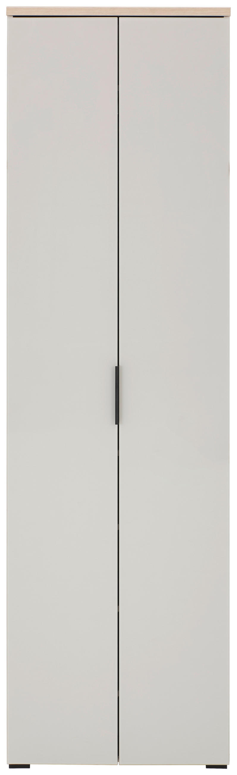 GARDEROBENSCHRANK  in 59/197/40 cm  - Kaschmir/Eichefarben, Design, Glas/Holzwerkstoff (59/197/40cm) - Voleo