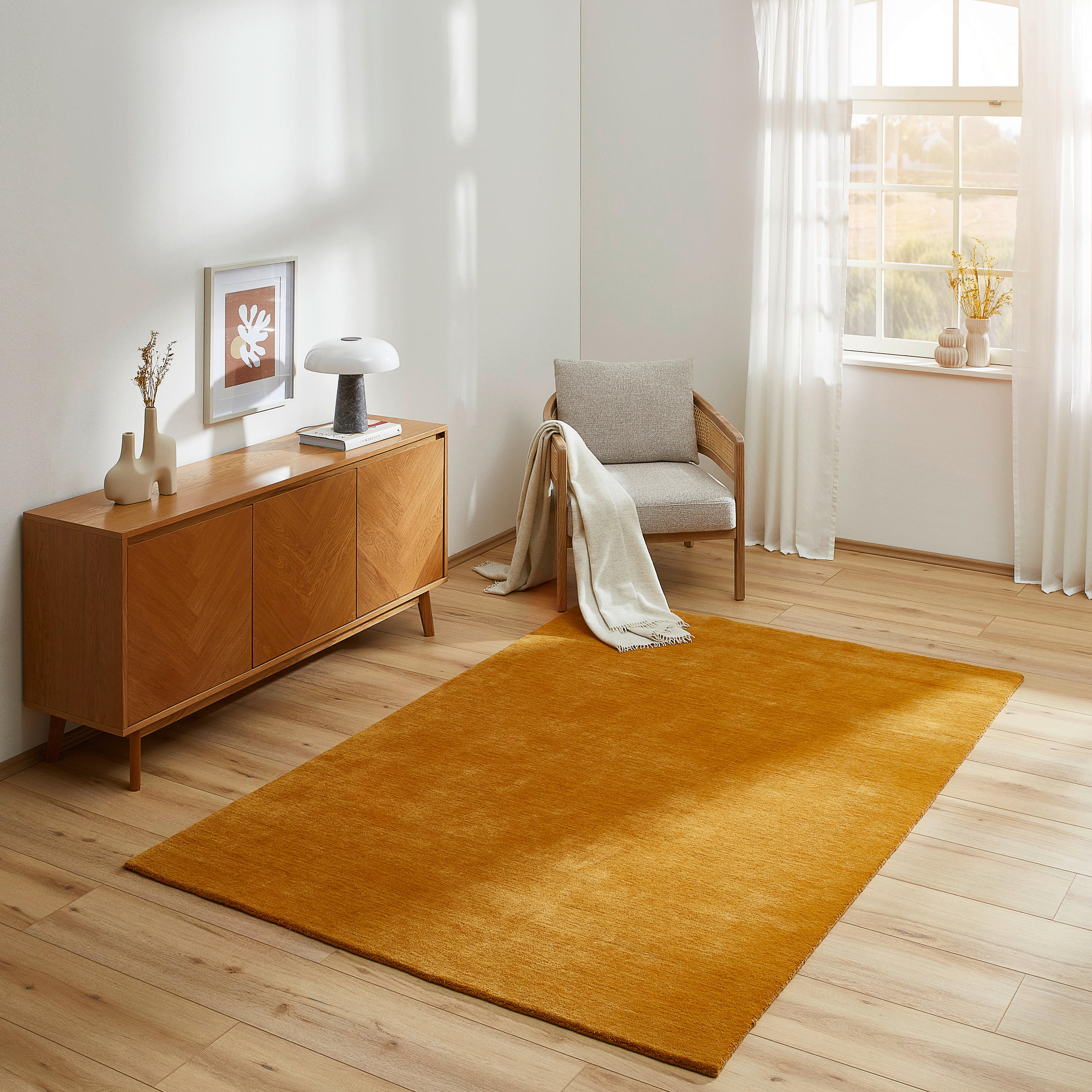 ORIENTTEPPICH 70/140 cm EDITION ALKATIF NOMAD Gelb  - Gelb, LIFESTYLE, Textil (70/140cm) - Cazaris