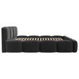 POLSTERBETT Lattenrost, Bettkasten Schwarz 140/200 cm  - Schwarz, Design, Holz/Textil (140/200cm) - Carryhome