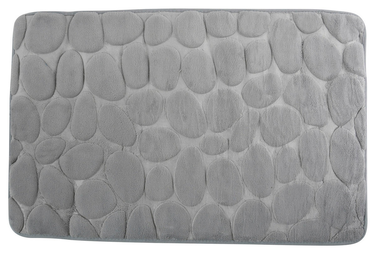 BADTEPPICH Grau 50/80 cm  - Grau, KONVENTIONELL (50/80cm) - Spirella