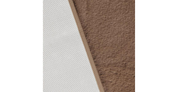 BADEMATTE  60/60 cm  Hellbraun   - Hellbraun, Basics, Kunststoff/Textil (60/60cm) - Esposa