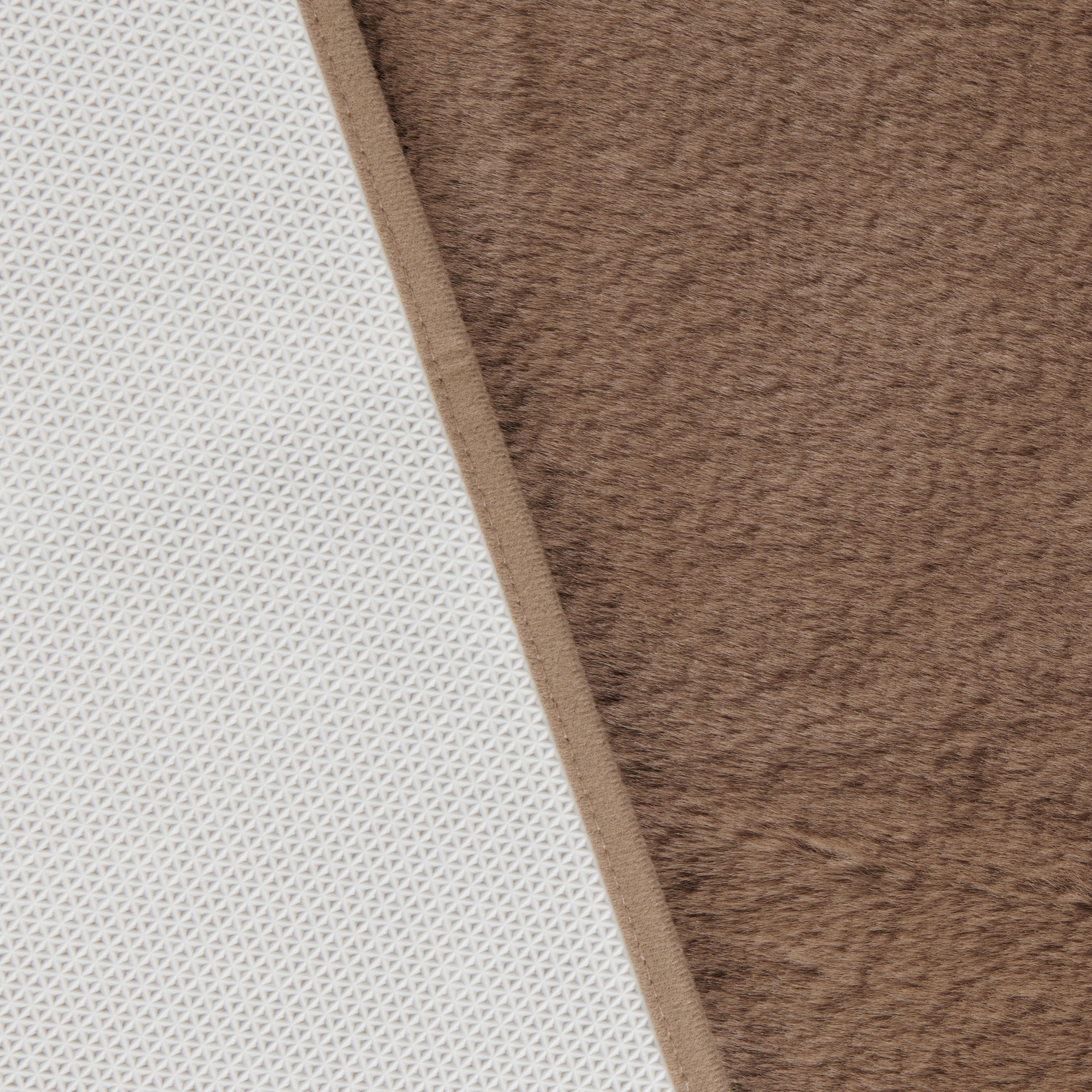BADEMATTE Hellbraun 60/60 cm  - Hellbraun, Basics, Kunststoff/Textil (60/60cm) - Esposa