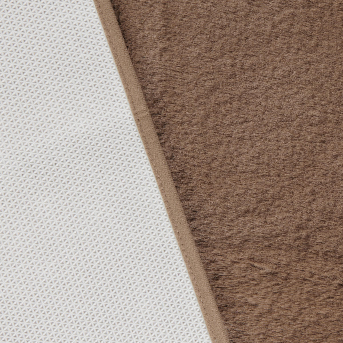 BADEMATTE Hellbraun 60/100 cm  - Hellbraun, Basics, Kunststoff/Textil (60/100cm) - Esposa