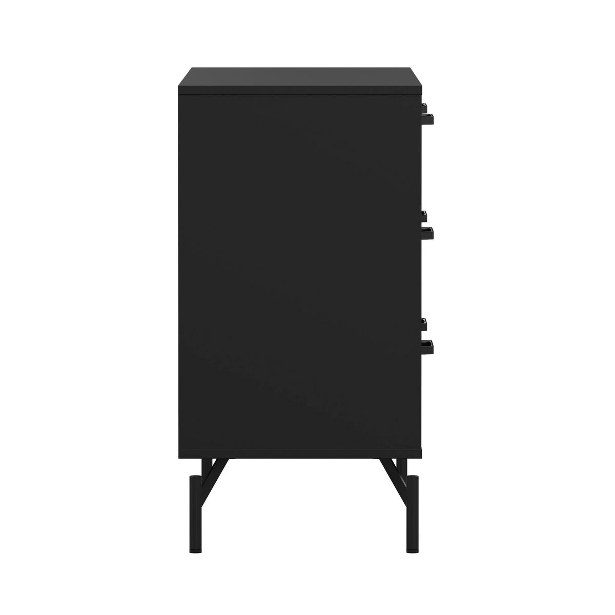 SIDEBOARD  in 98,7/76,6/39,8 cm  - Schwarz, Design, Holzwerkstoff/Metall (98,7/76,6/39,8cm) - Best Price