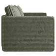SCHLAFSOFA Cord Olivgrün  inkl. Zierkissen, Bettkasten, Schlaffunktion  - Schwarz/Olivgrün, MODERN, Kunststoff/Textil (250/68/104cm) - Xora