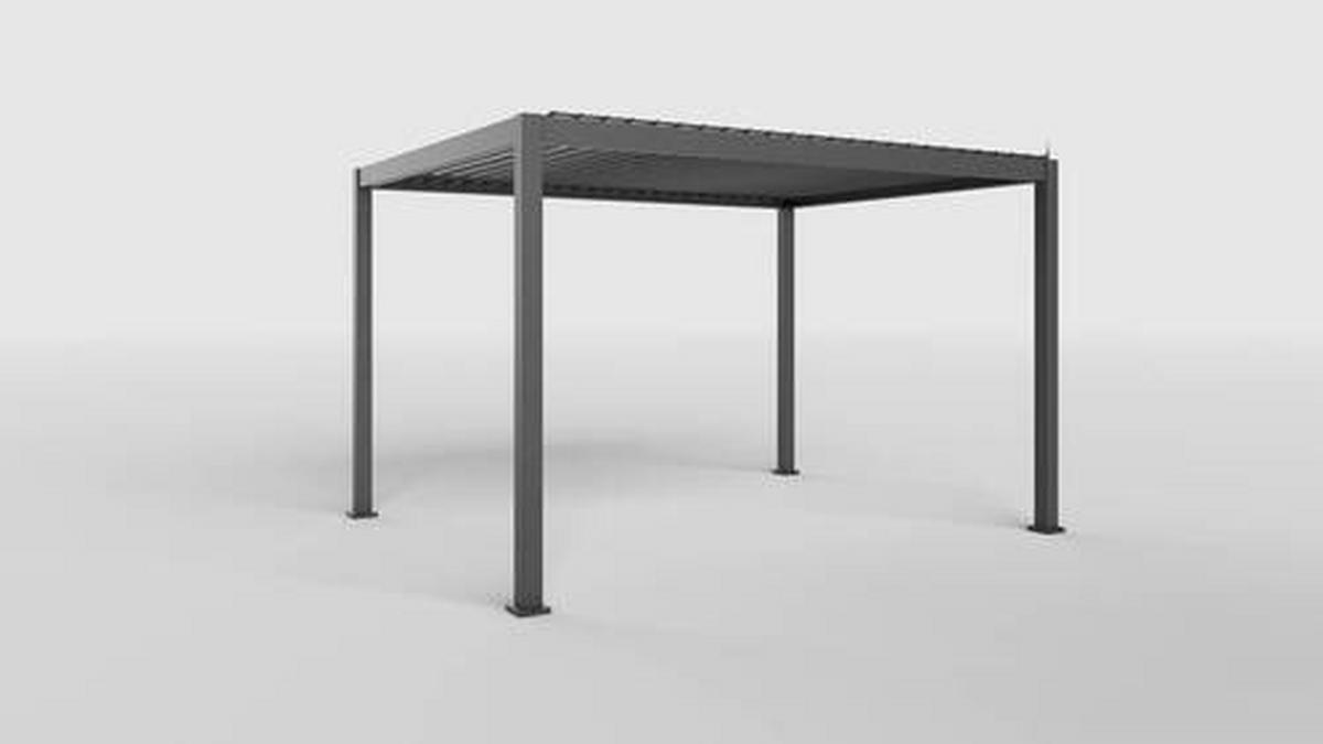 PERGOLA DELUXE LED 400X300CM 400/300/250 cm   - Anthrazit, LIFESTYLE, Metall (400/300/250cm) - Gardenson