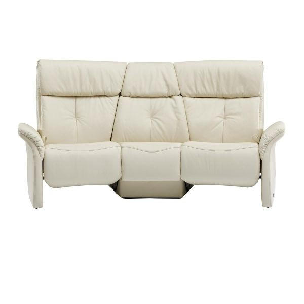 HEIMKINO-SOFA Echtleder Beige  - Beige/Schwarz, KONVENTIONELL, Leder/Metall (208/105/103cm) - Himolla Komfortklass