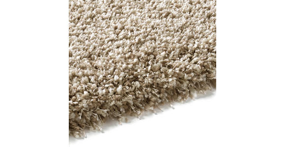 HOCHFLORTEPPICH 65/130 cm Weiß, Beige  - Beige/Weiß, Basics, Textil (65/130cm) - Novel