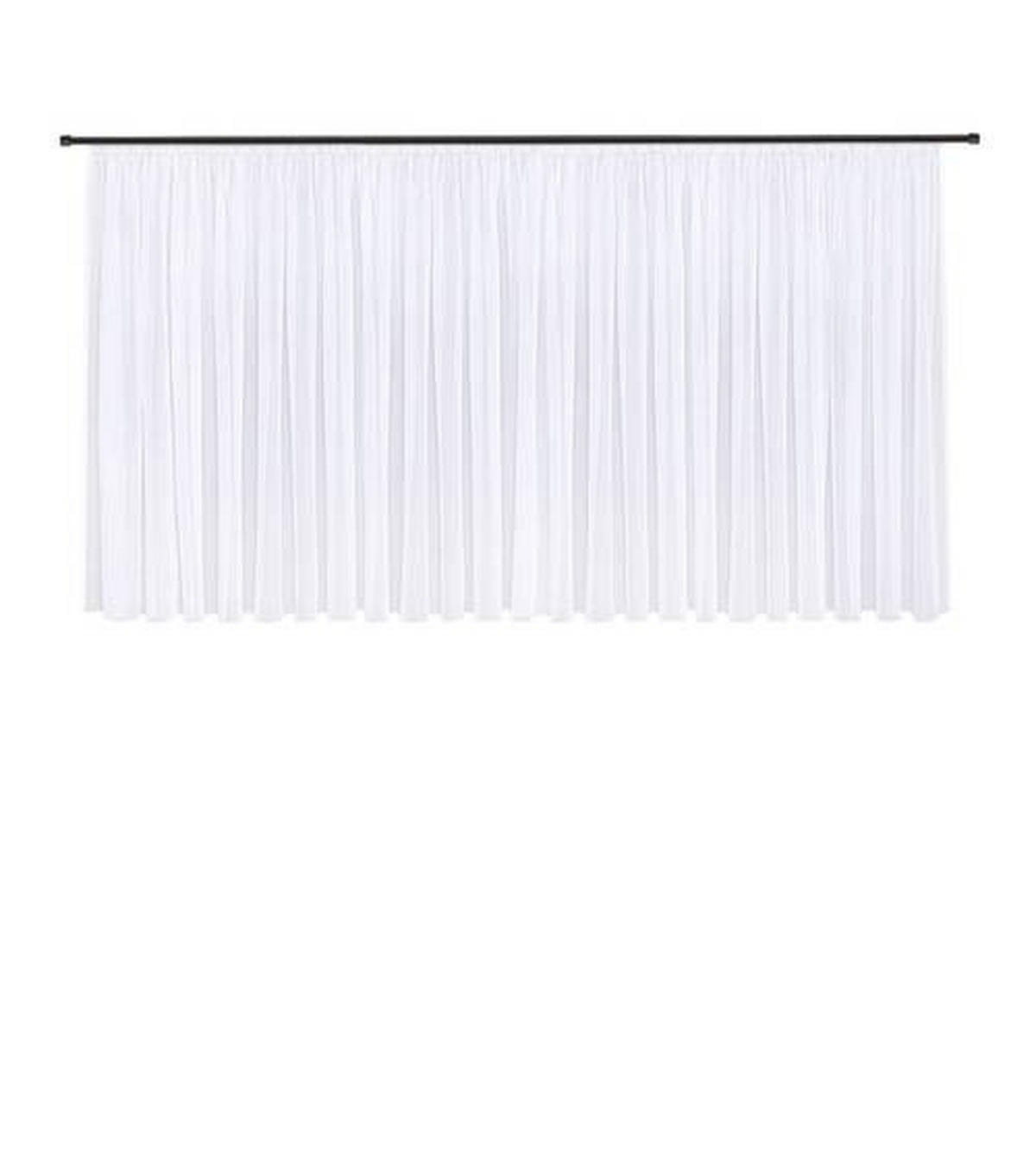 FERTIGSTORE  transparent  600/150 cm   - Weiß, Basics, Textil (600/150cm)