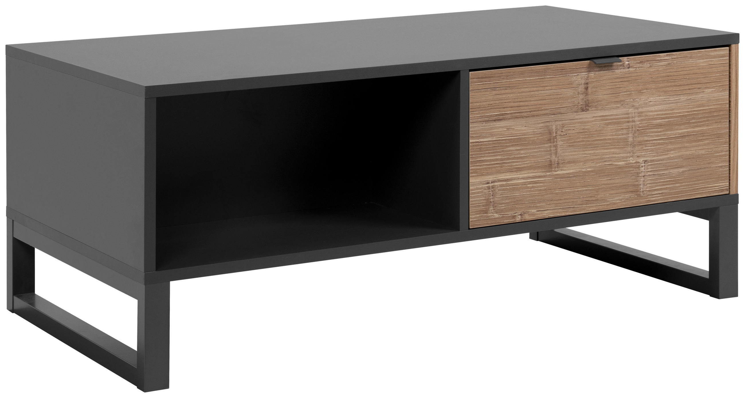 COUCHTISCH in Holzwerkstoff 108/45/60 cm  - Hellbraun/Anthrazit, Design, Holzwerkstoff/Kunststoff (108/45/60cm) - MID.YOU