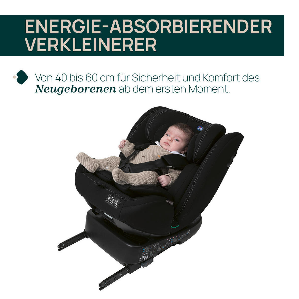 KINDERAUTOSITZ  - Schwarz/Grau, Basics (46/54/69/44cm) - Chicco