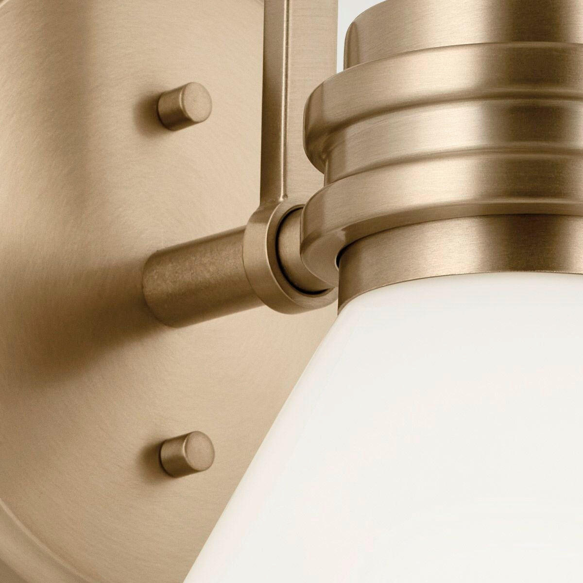 BADEZIMMER-WANDLEUCHTE - Champagner/Schwarz, Konventionell, Glas/Metall (2,40/1,78/2,15cm) - Elstead Lighting
