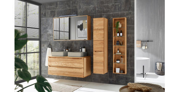 WASCHBECKENUNTERSCHRANK 120/54/46 cm  - Eichefarben, KONVENTIONELL, Holz/Holzwerkstoff (120/54/46cm) - Linea Natura