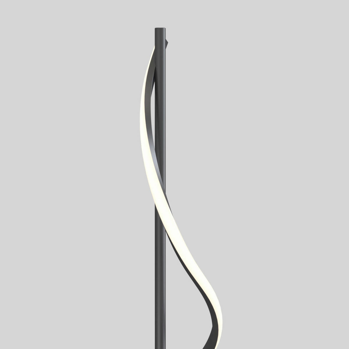 LED-TISCHLEUCHTE 20/20/80 cm   - Titanfarben/Schwarz, Design, Kunststoff/Metall (20/20/80cm)