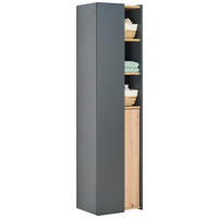 HOCHSCHRANK 40,2/160/31,7 cm  - Anthrazit/Eiche Artisan, Basics, Holzwerkstoff (40,2/160/31,7cm) - home24