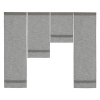 KURZGARDINENSET   120/100 cm   - Grau, Basics, Textil (120/100cm)