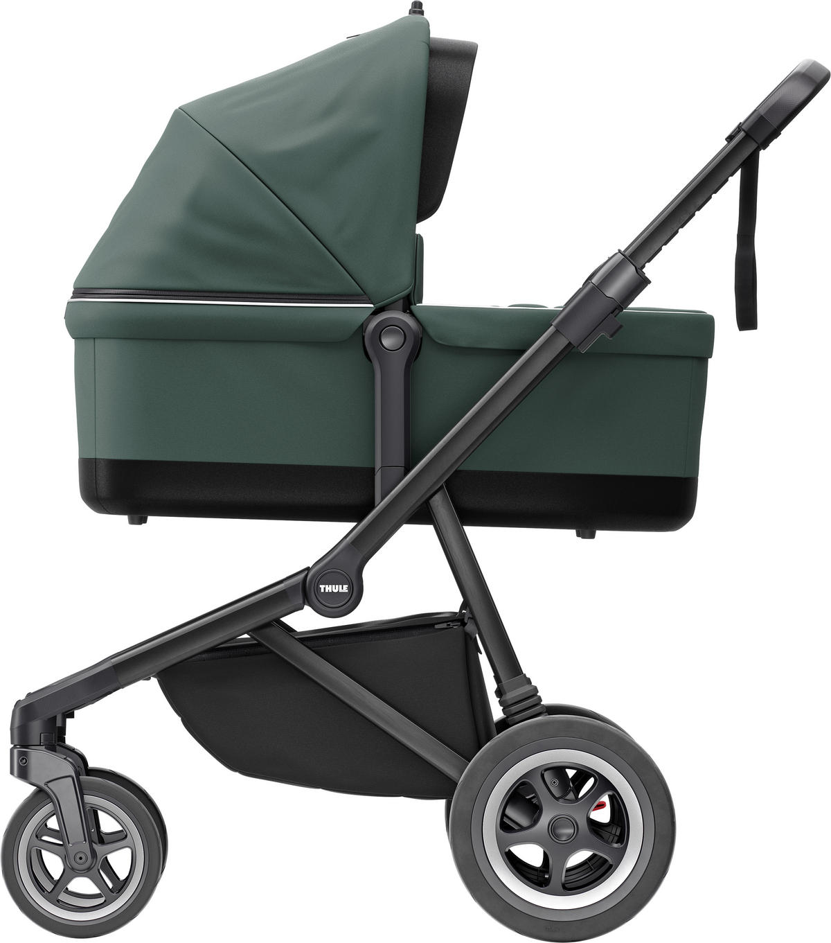 KINDERWAGENSET  Sleek  Mallard Green  - Schwarz/Grün, Trend, Textil/Metall (61/85/109cm) - Thule