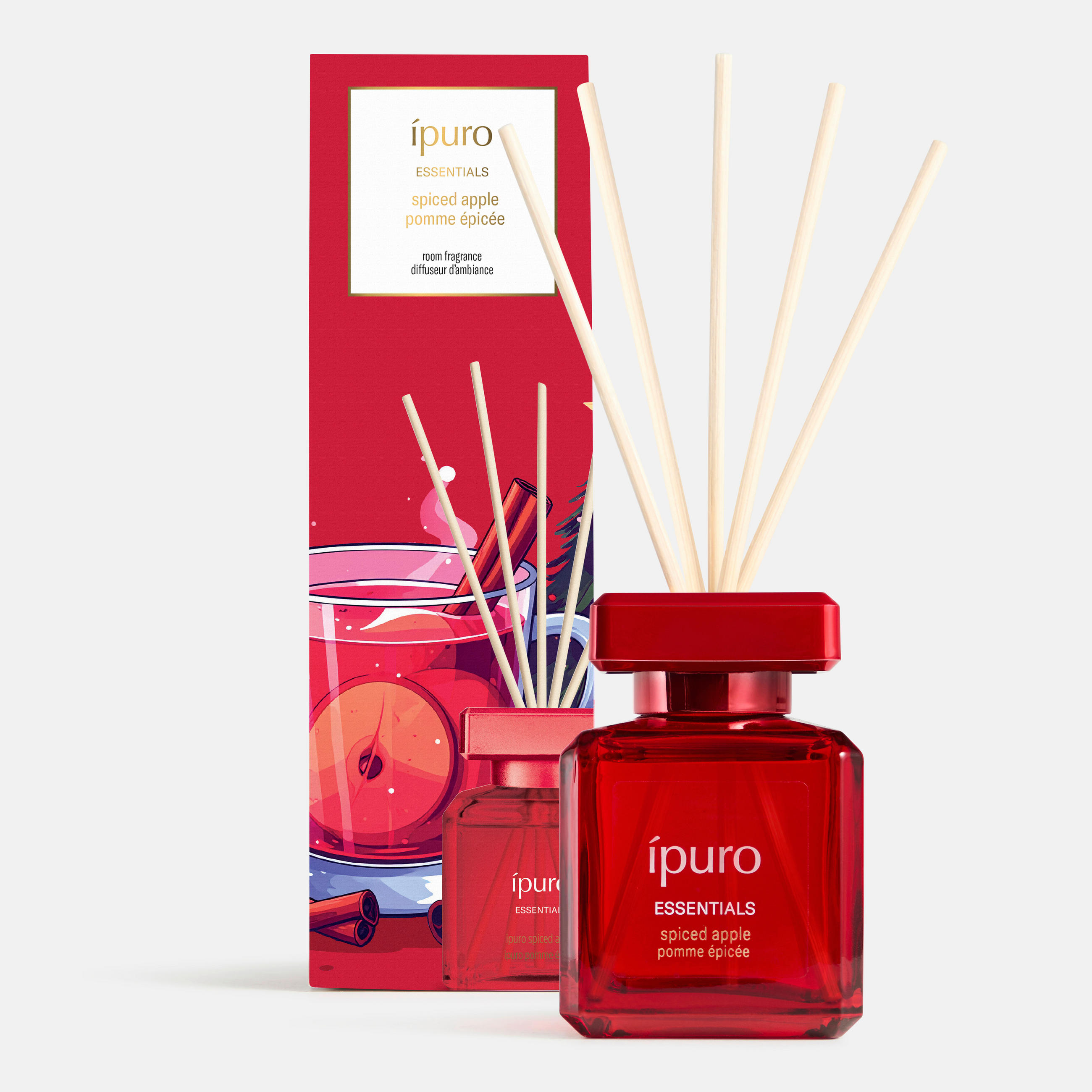 RAUMDUFT 100 ml  - Dunkelrosa, Basics, Glas (100ml) - Ipuro