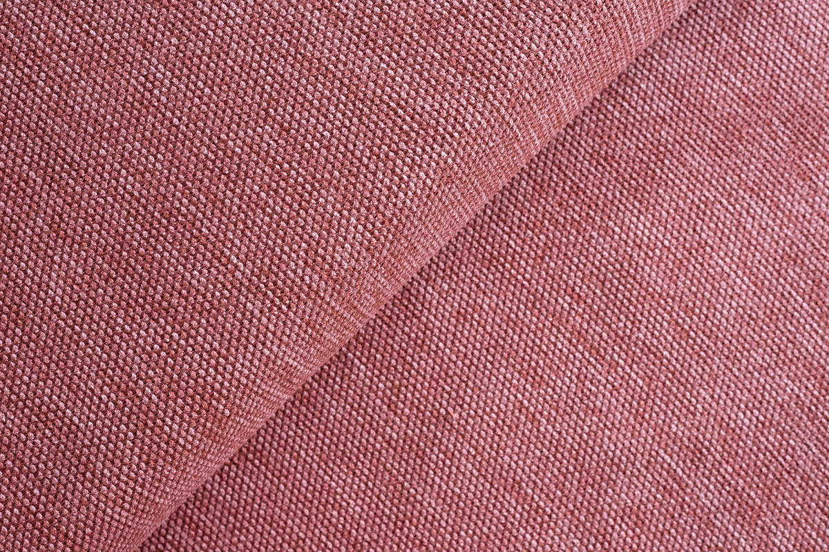 ECKSOFA MANTA in Flachgewebe Koralle  175/246 cm  - Koralle/Schwarz, Design, Textil/Metall (175/246cm) - Celina