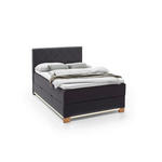 BOXSPRINGBETT 140/200 cm  in Anthrazit  - Anthrazit, Design, Holz/Holzwerkstoff (140/200cm) - Xora