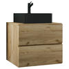 WASCHTISCHKOMBI 61 cm  - Honigeiche/Schwarz, MODERN, Keramik/Holzwerkstoff (61cm) - MID.YOU