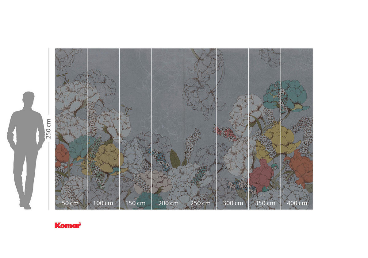 NON WOVEN-TAPET 400/250 cm  - multicolor, Basics (400/250cm) - Komar