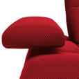 ECKSOFA in Struktur Rot  313/233 cm  - Rot/Schwarz, Design, Kunststoff/Textil (313/233cm) - Emilio Belluti