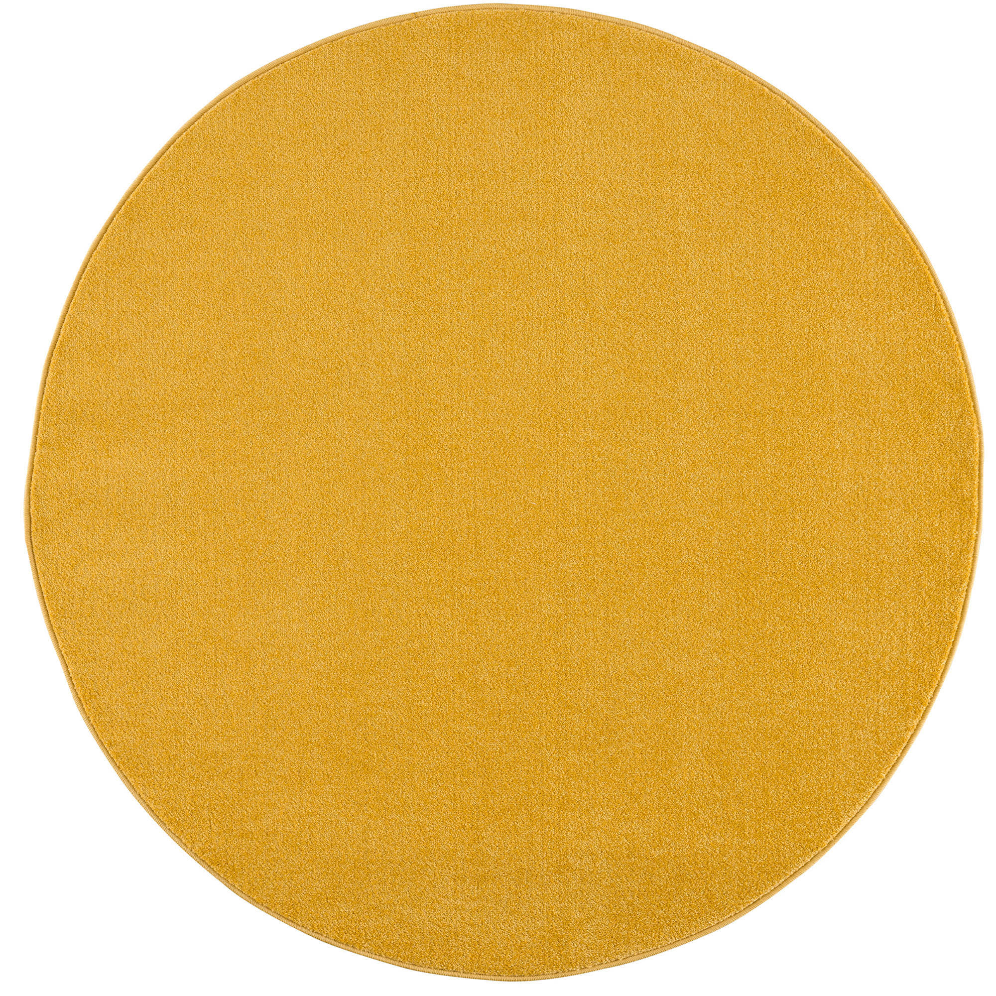 WEBTEPPICH 120 cm Uni Gelb  - Gelb, LIFESTYLE, Kunststoff/Textil (120cm) - Novel