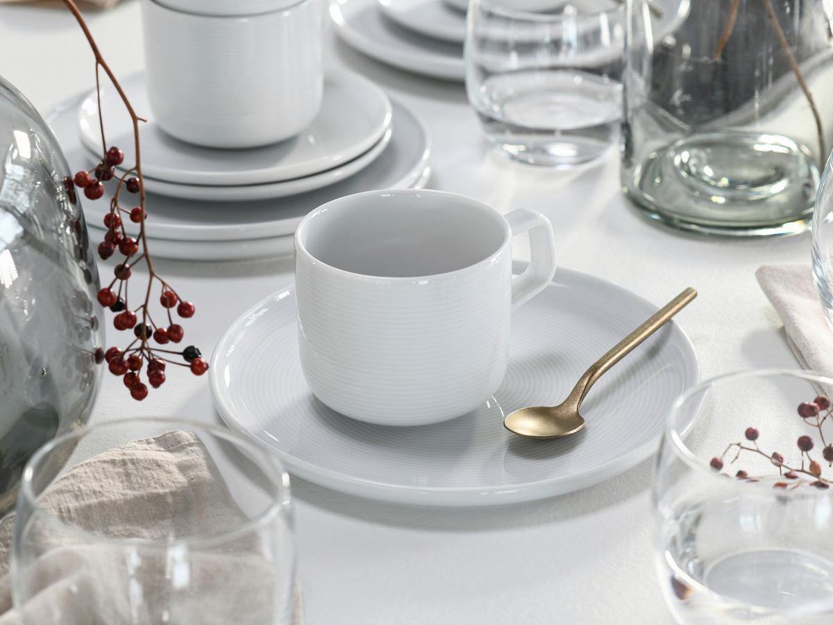 KAFFEESERVICE Weiß Session White 18-teilig  - Weiß, Basics, Keramik - Creatable