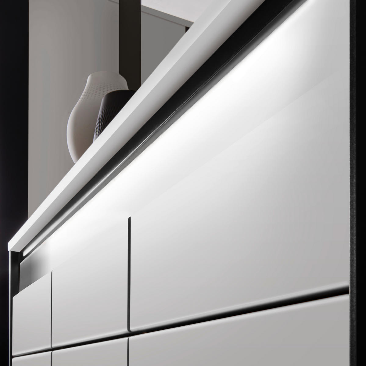 GARDEROBE - Kaschmir/Schwarz, KONVENTIONELL, Holzwerkstoff (268/490/108cm) - Voleo