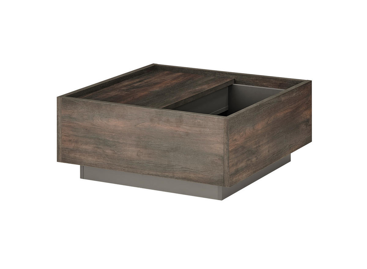 COUCHTISCH rechteckig Eichefarben, Anthrazit  - Eichefarben/Anthrazit, Design, Holzwerkstoff (75/33/75cm) - MID.YOU