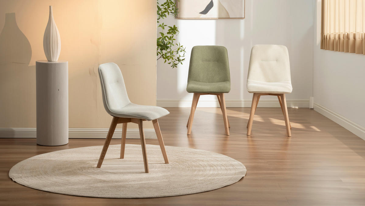 STOLIČKA, 45/88/54 cm - farba duba/svetlosivá, Modern, drevo/textil (45/88/54cm) - Cantus