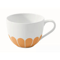 KAFFEETASSE Fleur Soleil 160 ml  - Dunkelgelb/Weiß, MODERN, Keramik (11,5/8,5/6,5cm) - Villeroy & Boch
