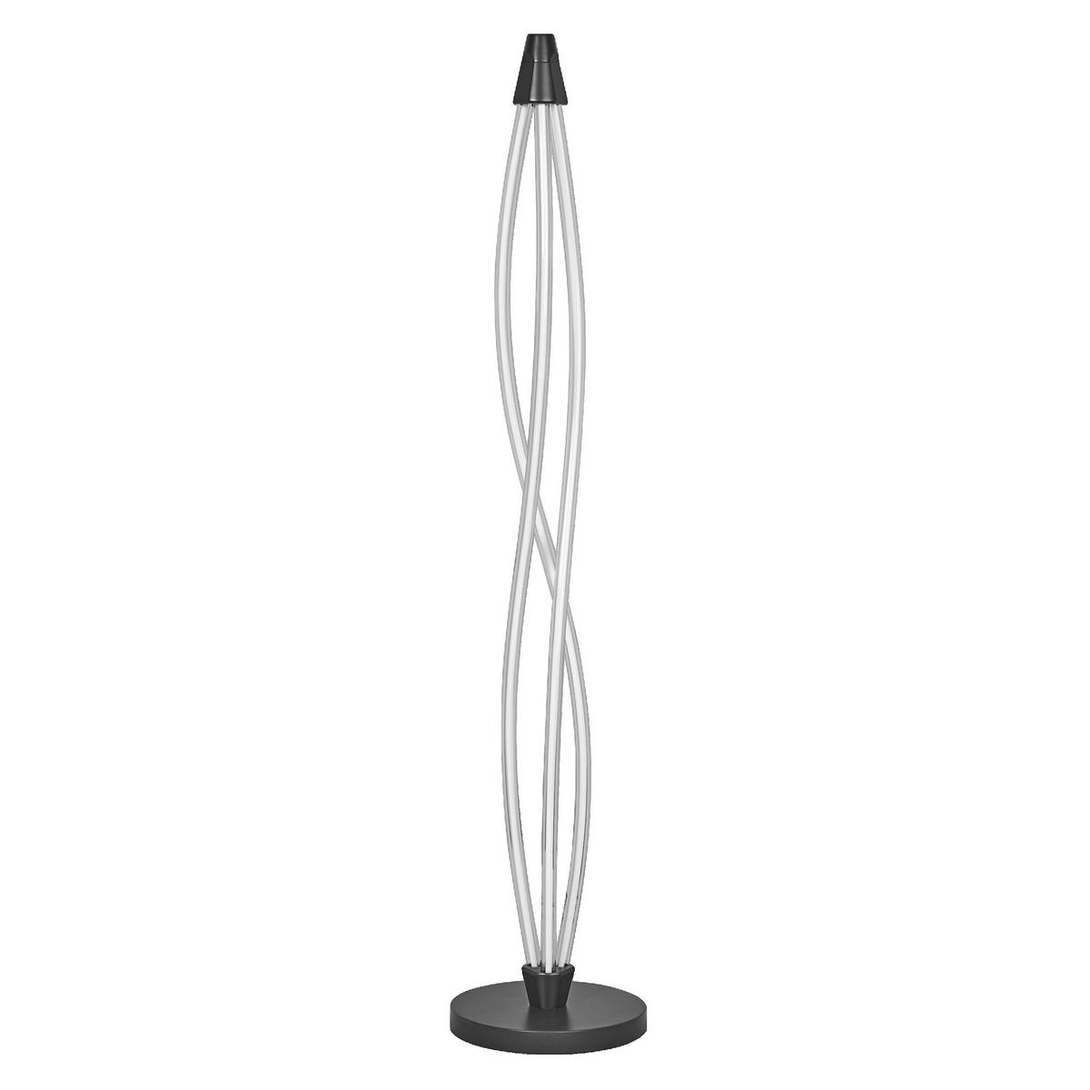 LED-STEHLEUCHTE 26/128 cm    - Dunkelgrau, Design, Kunststoff (26/128cm) - Osram