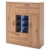 HIGHBOARD Gaborone  in 104/123/37 cm  - Eichefarben/Anthrazit, Design, Holz/Holzwerkstoff (104/123/37cm) - Livetastic