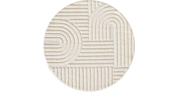 FLACHWEBETEPPICH 120 cm ART Creme  - Creme, Basics, Textil (120cm) - Novel