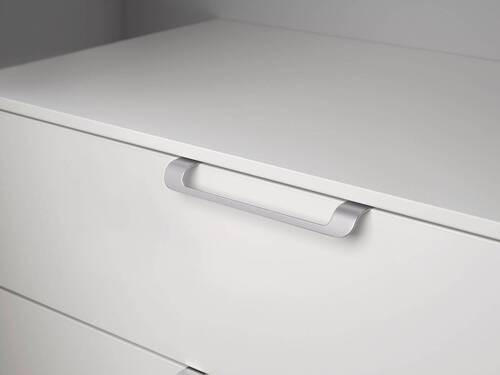 Thumbnail - Novel Sideboard, Hellgrau, Metall, 1 Fächer, 3 Schublade(n) Schubladen, 120x61x42 cm, Blauer Engel, Goldenes M, BQ - Bün...