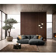 ECKSOFA  in Flachgewebe Anthrazit  264/185 cm  - Anthrazit/Schwarz, Design, Kunststoff/Textil (264/185cm) - Belluti