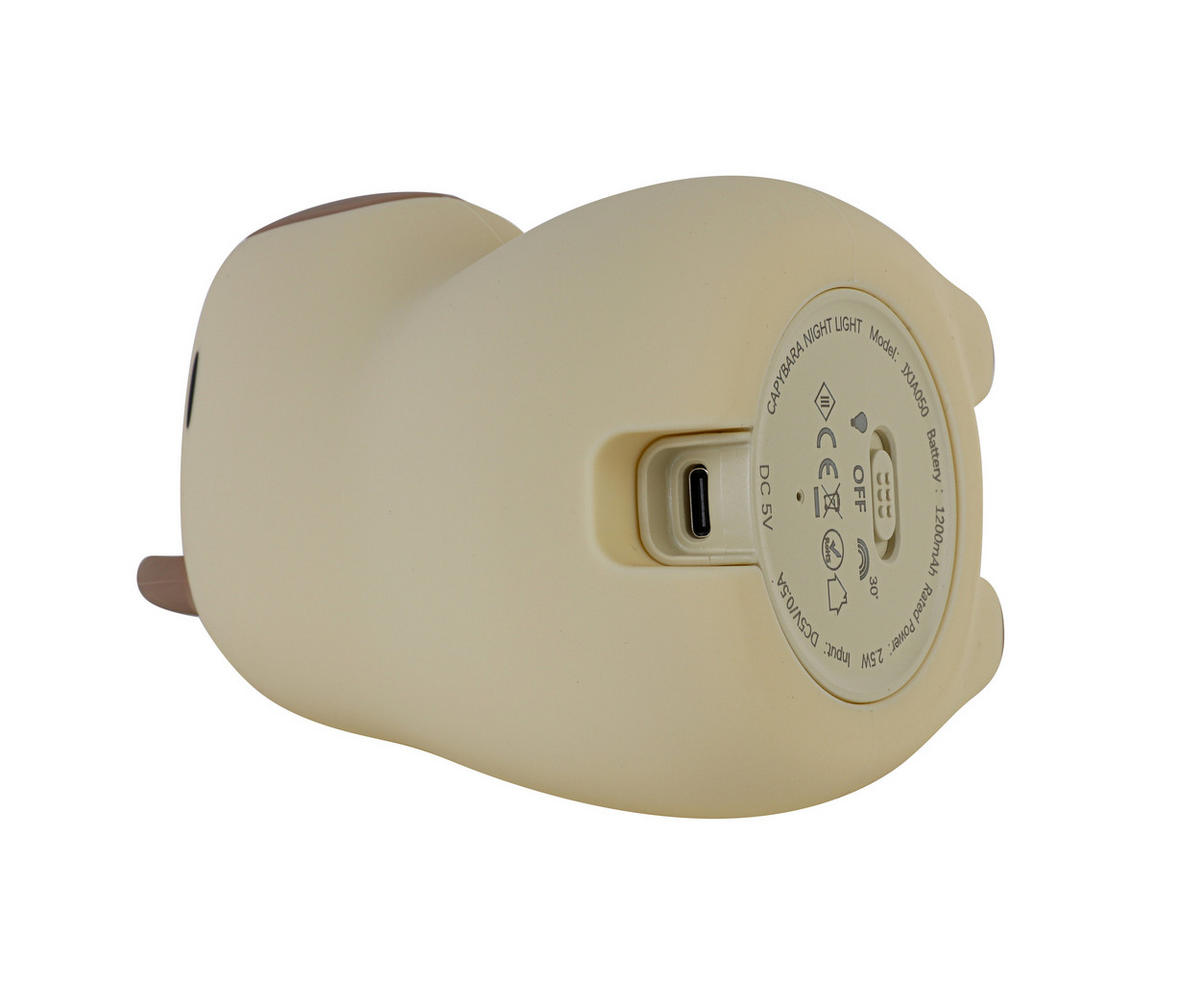 NACHTLICHT Capybara 9,2/11,1/9,1 cm   - Creme, Trend, Kunststoff (9,2/11,1/9,1cm) - Novel