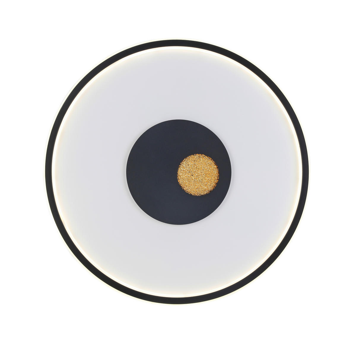 PLAFONIERĂ CU LED - alb/auriu, Design, plastic/metal (60cm) - Dieter Knoll