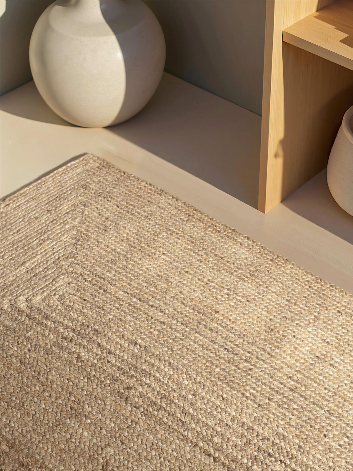 JUTETEPPICH 80/150 cm Sharmila Creme  - Creme, Basics, Textil (80/150cm)