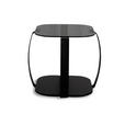 COUCHTISCH Sicherheitsglas 45/45/50 cm quadratisch Schwarz  - Schwarz, Design, Glas/Metall (45/45/50cm) - Xora