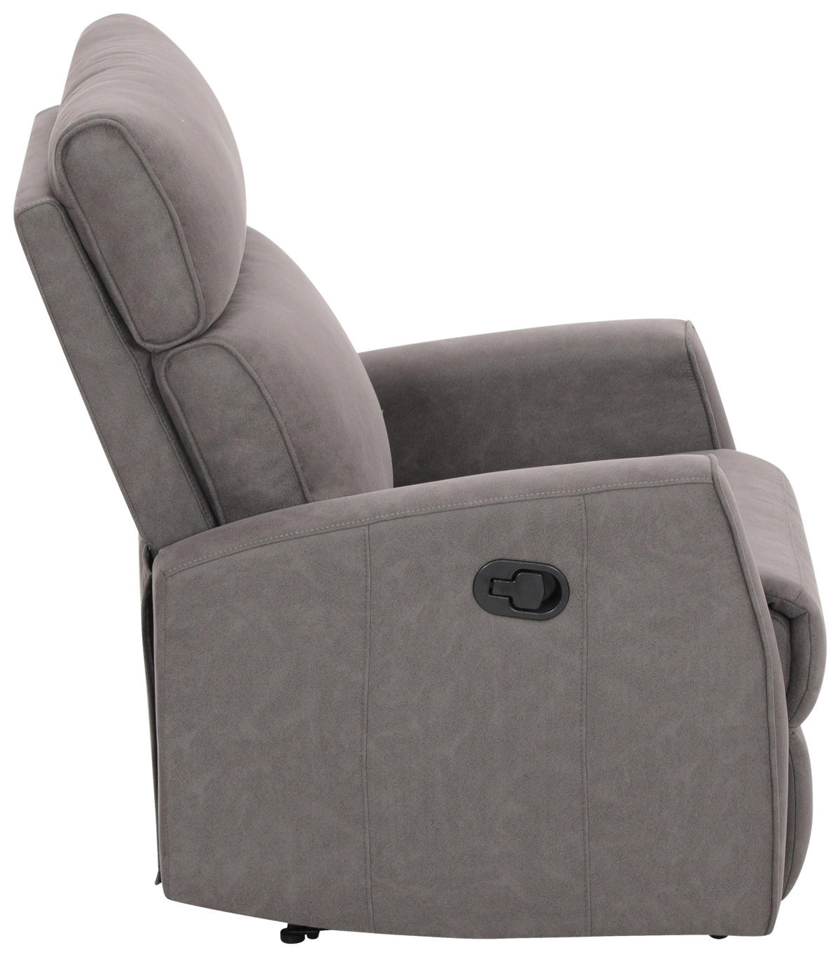 RELAXSESSEL Mikrofaser    - Schwarz/Grau, KONVENTIONELL, Kunststoff/Textil (73/105/93cm) - Xora