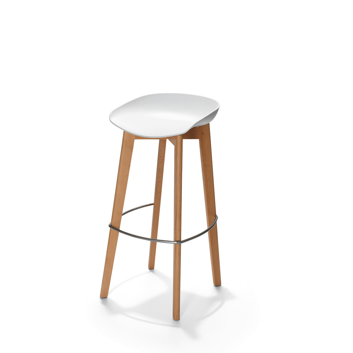 BARHOCKER-SET in Weiß  - Weiß, MODERN, Holz/Metall (47/119/53cm) - MID.YOU