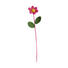 KUNSTBLUME - Gelb/Dunkelrosa, Trend, Textil/Metall KUNSTBLUME - Gelb/Dunkelrosa, Trend, Textil/Metall