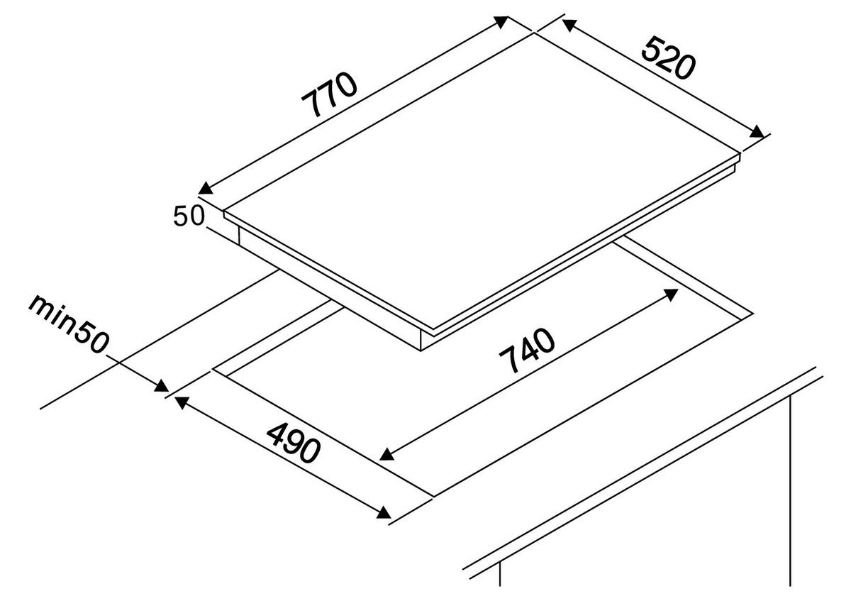 HERDSET ASET121M4295IM  - Schwarz, Basics, Glas/Metall (59,5/64,5/52,1cm) - Respekta