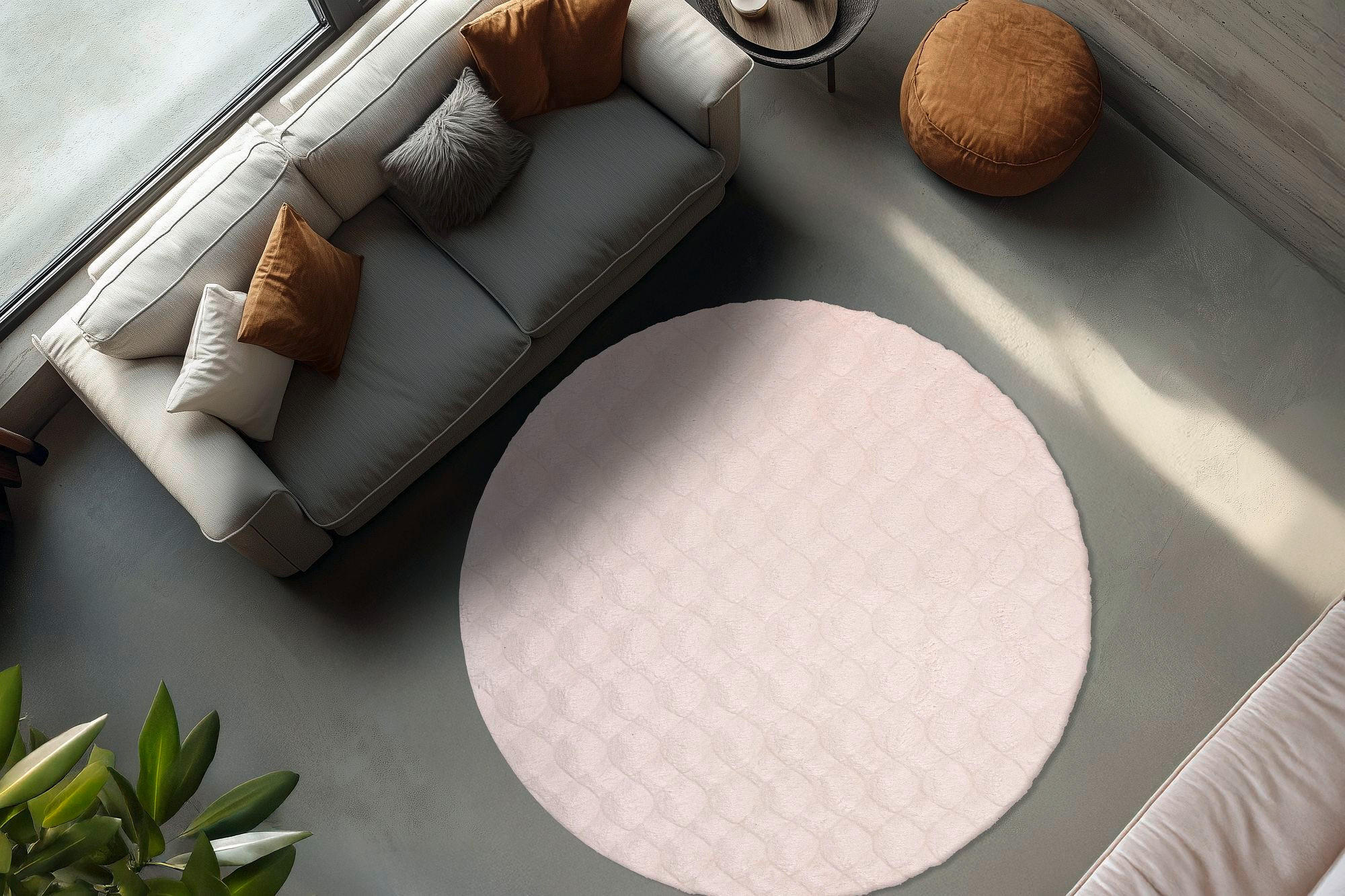 HOCHFLORTEPPICH 200/200 cm My Diamond Creme  - Creme, Design, Textil (200/200cm) - Obsession