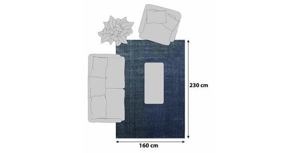 HOCHFLORTEPPICH 160/230 cm Ata grau Grau - Grau, KONVENTIONELL, Textil (160/230cm) - Novel