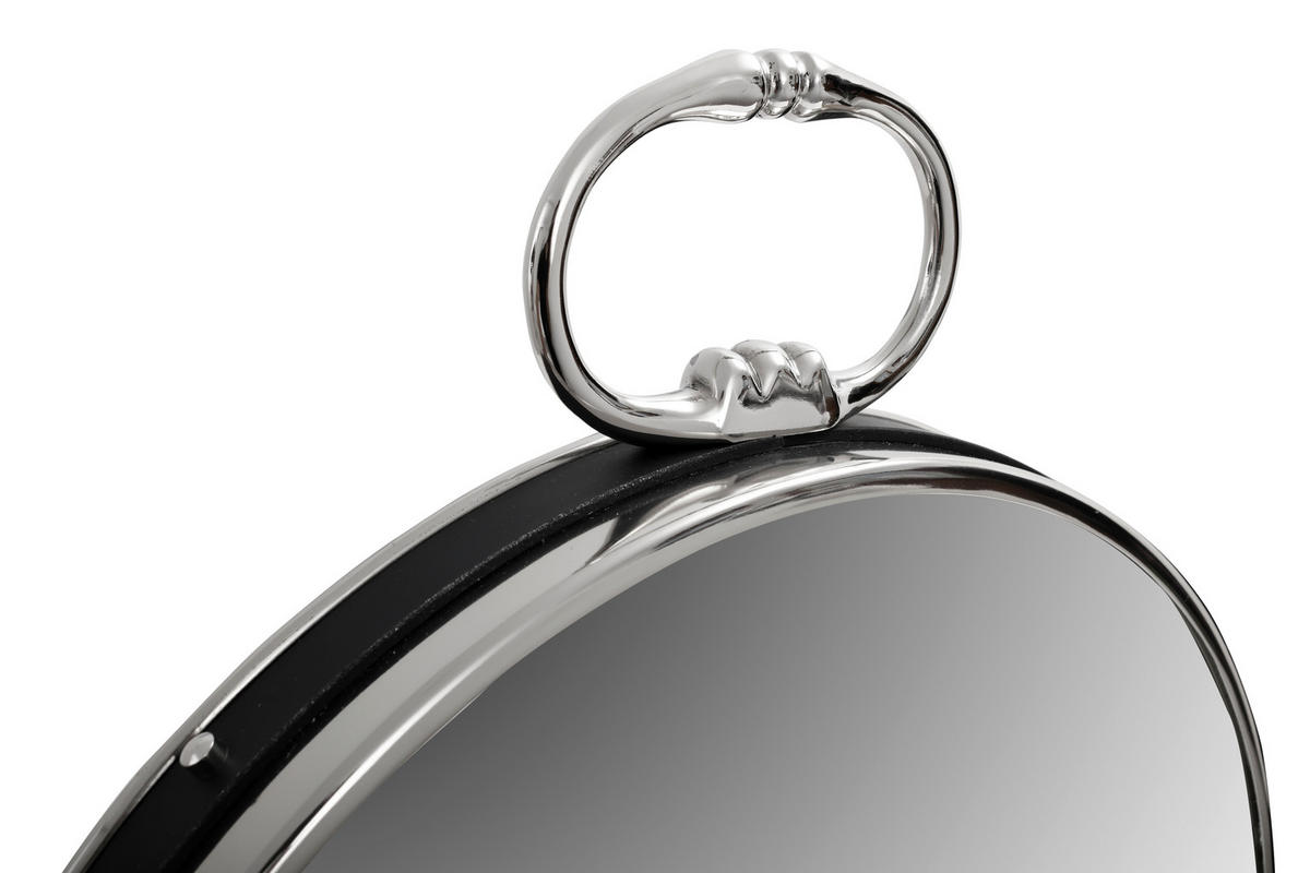 WANDSPIEGEL 51/62/5 cm  - Silberfarben/Schwarz, Lifestyle, Glas/Metall (51/62/5cm) - Kayoom