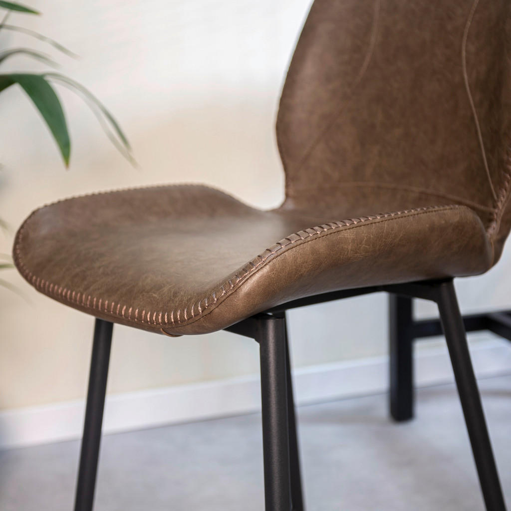 Thumbnail - Mid.you Barhocker-Set, Graubraun, Metall, Kunststoff, Textil, konisch, 47x99x55 cm, Esszimmer, Barmöbel, Barhocker